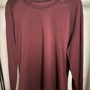 Lululemon Vent Tech Long Sleeve Top - Burgundy